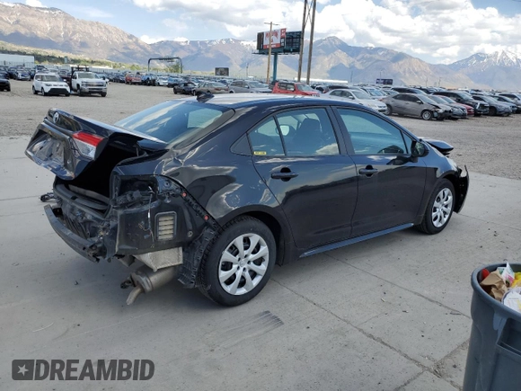 2024 Toyota Corolla LE with VIN 5YFB4MDE0RP164619, listed as a Copart auction lot 53907845 with 17,468 mi miles and Salvage Title. Bid and sale history available at carsss.com. Image 3.
