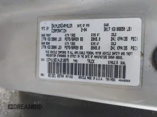 2004 Dodge 1500 SLT with VIN 1D7HU18D14J216675, listed as a IAAI auction lot 41967225 with 237,692 mi miles. Bid and sale history available at carsss.com. Image 9.