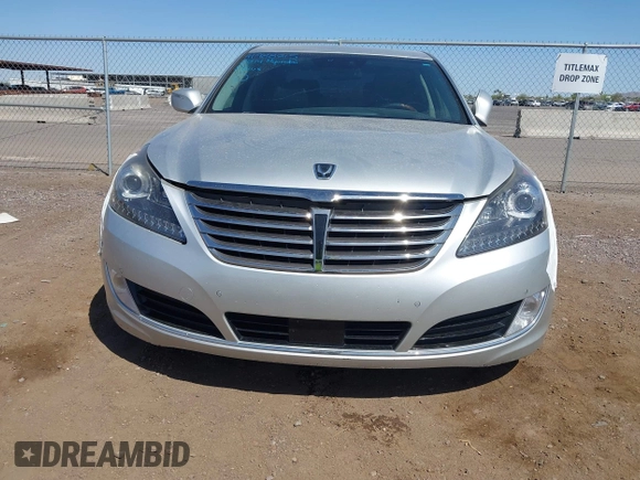 2014 Hyundai Equus Signature with VIN KMHGH4JH6EU080127, listed as a IAAI auction lot 41988215 with 94,349 mi miles and . Bid and sale history available at DreamBid. Image 6.