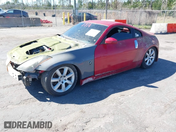 2005 Nissan 350Z Touring with VIN JN1AZ34D35M610759, listed as a IAAI auction lot 41757344 with 159,693 mi miles. Bid and sale history available at carsss.com. Image 2.