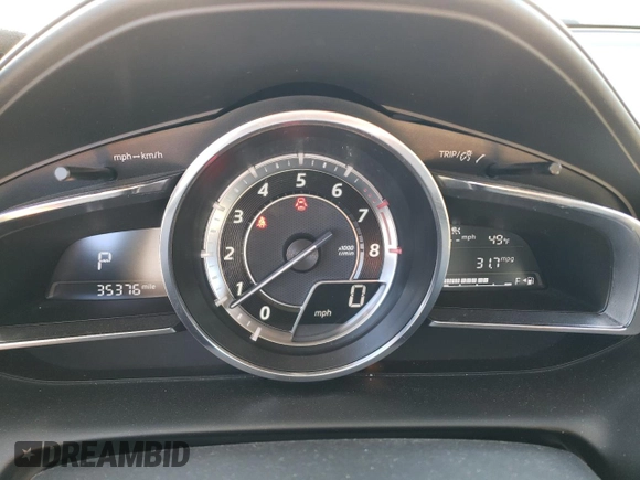 2016 Mazda CX-3 Grand Touring z VIN JM1DKBD7XG0107274, wystawiony jako Copart lot #52137385 z przebiegiem 35 376 mil mil oraz Szkoda całkowita • Salvage title. Historia ofert i sprzedaży dostępna na DreamBid. Obrazek 9.