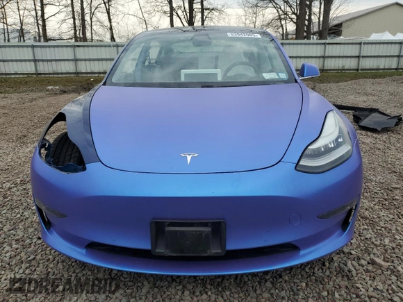2020 Tesla Model 3 Long Range with VIN 5YJ3E1EB0LF742290, listed as a Copart auction lot 53942005 with 53,670 mi miles and Salvage Title. Bid and sale history available at carsss.com. Image 5.