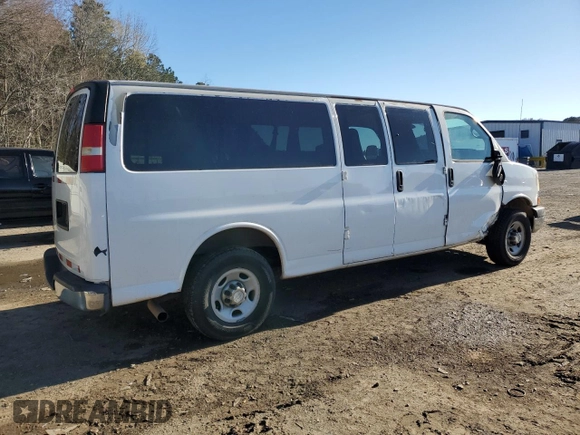 2010 Chevrolet Express Passenger LT with VIN 1GA2G1DG2A1148818, listed as a Copart auction lot 46236375 with 142,954 mi miles and Salvage title. Bid and sale history available at DreamBid. Image 3.