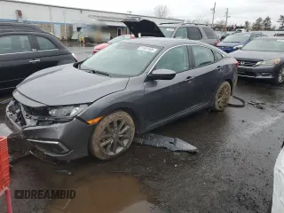 2021 Honda Civic Sedan EX with VIN 2HGFC1F37MH703123, listed as a Copart auction lot 51551465 with 55,240 mi miles and Salvage Title. Bid and sale history available at carsss.com. Image 1.