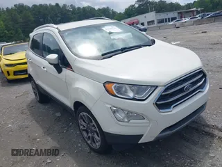 2020 Ford EcoSport Titanium z VIN MAJ3S2KE5LC321424, wystawiony jako IAAI lot #42340754 z przebiegiem 87 845 mil mil oraz . Historia ofert i sprzedaży dostępna na DreamBid. Obrazek 1.