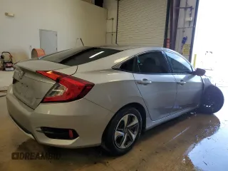 2019 Honda Civic LX with VIN 19XFC2F68KE011783, listed as a Copart auction lot 55649875 with 77,266 mi miles and Clean Title. Bid and sale history available at DreamBid. Image 3.
