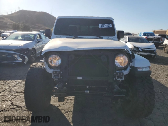 2022 Jeep Gladiator Willys with VIN 1C6HJTAG9NL143314, listed as a Copart auction lot 87974155 with 25,106 mi miles and Salvage title. Bid and sale history available at DreamBid. Image 5.
