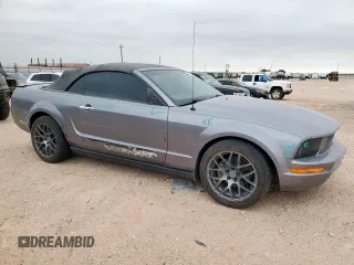 2007 Ford Mustang Deluxe with VIN 1ZVFT84N675330712, listed as a Copart auction lot 58337415 with 105,123 mi miles and Salvage title. Bid and sale history available at DreamBid. Image 4.