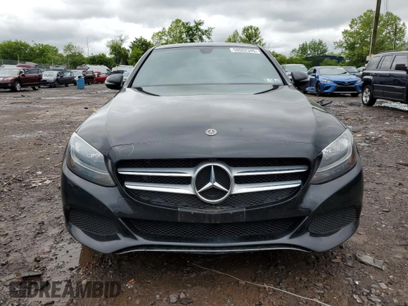2018 Mercedes-Benz C 300 with VIN 55SWF4KB0JU280437, listed as a Copart auction lot 58002345 with 54,000 mi miles and Salvage title. Bid and sale history available at DreamBid. Image 5.