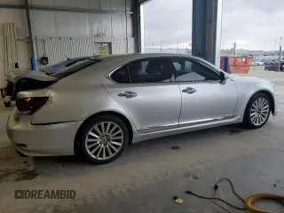 2013 Lexus LS 460 with VIN JTHCL5EF0D5018682, listed as a Copart auction lot 55614405 with 138,319 mi miles and Salvage title. Bid and sale history available at DreamBid. Image 3.