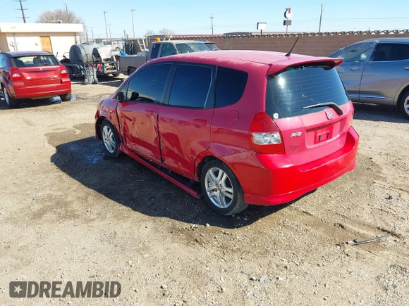 2008 Honda Fit Sport with VIN JHMGD37658S007510, listed as a IAAI auction lot 41508859 with 143,536 mi miles. Bid and sale history available at carsss.com. Image 3.