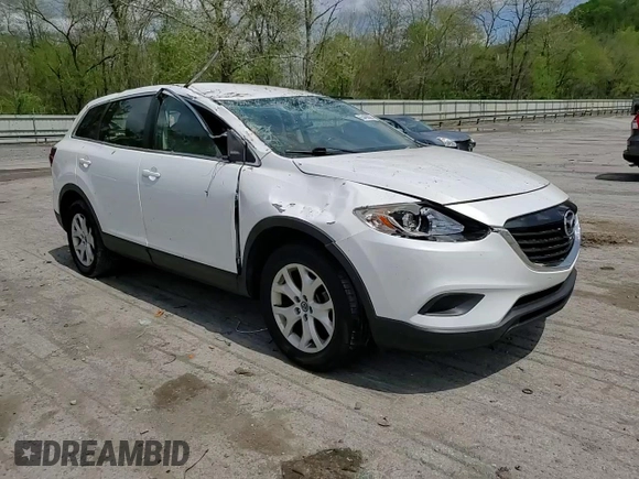 2013 Mazda CX-9 Sport with VIN JM3TB3BV2D0418025, listed as a Copart auction lot 55466635 with 91,402 mi miles and Salvage title. Bid and sale history available at DreamBid. Image 14.