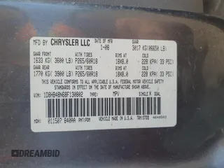 2008 Dodge Durango SLT z VIN 1D8HB48N68F130802, wystawiony jako Copart lot #52369935 z przebiegiem 235 802 mil mil oraz Szkoda całkowita • Salvage title. Historia ofert i sprzedaży dostępna na DreamBid. Obrazek 13.