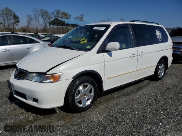2000 Honda Odyssey EX with VIN 2HKRL1861YH564896, listed as a Copart auction lot 50635805 with 156,313 mi miles and Salvage Title. Bid and sale history available at DreamBid. Image 1.