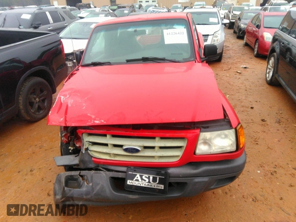 2001 Ford Ranger XL with VIN 1FTYR10C11TA11520, listed as a IAAI auction lot 41226422 with 170,792 mi miles. Bid and sale history available at carsss.com. Image 13.