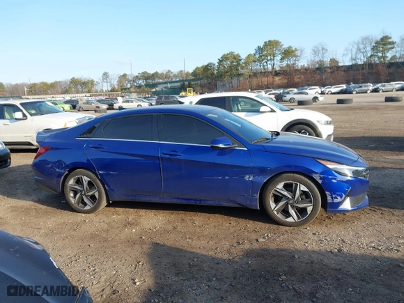 2023 Hyundai Elantra Limited with VIN 5NPLP4AG6PH117798, listed as a IAAI auction lot 41776579 with 13,727 mi miles. Bid and sale history available at carsss.com. Image 13.