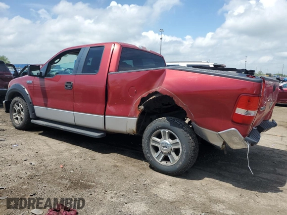 2007 Ford F-150 STX with VIN 1FTRX12W27FA38928, listed as a Copart auction lot 56470545 with 169,874 mi miles and Salvage title. Bid and sale history available at DreamBid. Image 2.