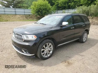 2018 Dodge Durango Citadel Anodized Platinum z VIN 1C4SDJET7JC328067, wystawiony jako Copart lot #60412275 z przebiegiem 106 683 mil mil oraz Czysty tytuł • Clean title. Historia ofert i sprzedaży dostępna na DreamBid. Obrazek 1.