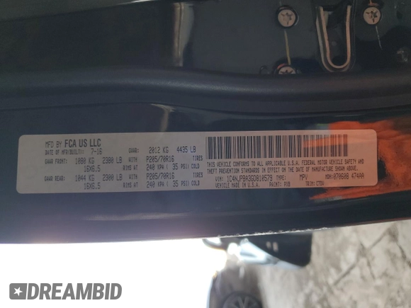 2016 Jeep Patriot Sport z VIN 1C4NJPBA3GD810579, wystawiony jako Copart lot #62644305 z przebiegiem 96 481 mil mil oraz Szkoda całkowita • Salvage title. Historia ofert i sprzedaży dostępna na DreamBid. Obrazek 12.