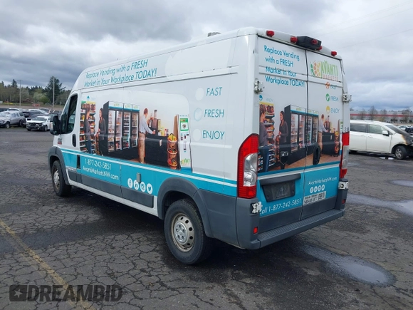 2014 Ram ProMaster Cargo with VIN 3C6URVHGXEE117547, listed as a IAAI auction lot 41904561 with 205,300 mi miles and . Bid and sale history available at DreamBid. Image 3.