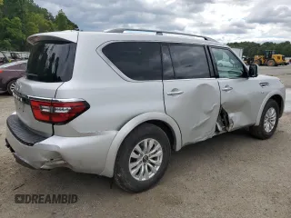2022 Nissan Armada SV with VIN JN8AY2AD4N9675223, listed as a Copart auction lot 71492594 with 41,875 mi miles and Salvage Title. Bid and sale history available at carsss.com. Image 3.