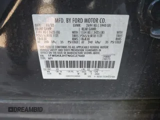 2022 Ford Explorer Timberline with VIN 1FMSK8JH7NGC27640, listed as a IAAI auction lot 41632183 with 21,624 mi miles. Bid and sale history available at carsss.com. Image 9.