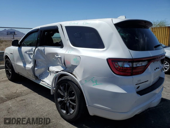 2021 Dodge Durango R/T with VIN 1C4SDJCT4MC558933, listed as a Copart auction lot 52830365 with 59,882 mi miles and Salvage title. Bid and sale history available at DreamBid. Image 2.