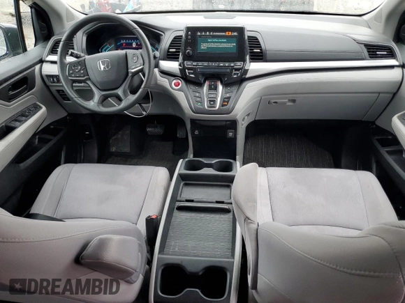 2022 Honda Odyssey EX with VIN 5FNRL6H52NB029414, listed as a Copart auction lot 55947155 with 53,954 mi miles and Salvage title. Bid and sale history available at DreamBid. Image 8.