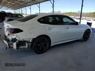 2017 Infiniti Q70 3.7 with VIN JN1BY1AP4HM741603, listed as a Copart auction lot 46548605 with 142,201 mi miles and Salvage Title. Bid and sale history available at DreamBid. Image 3.