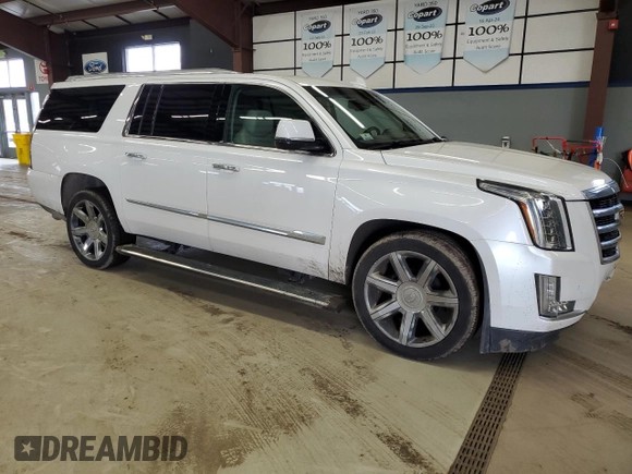 2016 Cadillac Escalade ESV Premium Collection with VIN 1GYS4JKJ9GR477678, listed as a Copart auction lot 52886535 with 161,722 mi miles and Salvage title. Bid and sale history available at DreamBid. Image 4.