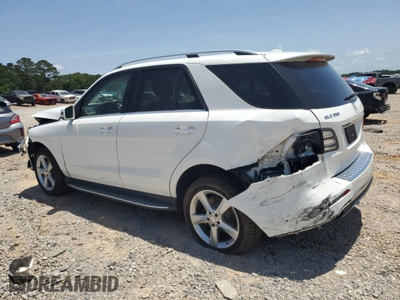 2017 Mercedes-Benz GLE 350 with VIN 4JGDA5JB6HA853368, listed as a Copart auction lot 57012235 with 165,602 mi miles and Salvage title. Bid and sale history available at DreamBid. Image 2.