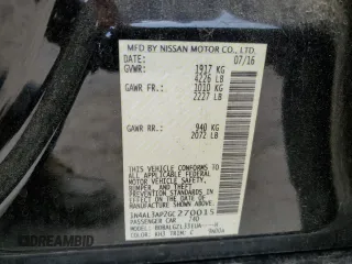 2016 Nissan Altima S with VIN 1N4AL3AP2GC270015, listed as a Copart auction lot 52889075 with 120,487 mi miles and Salvage title. Bid and sale history available at DreamBid. Image 14.
