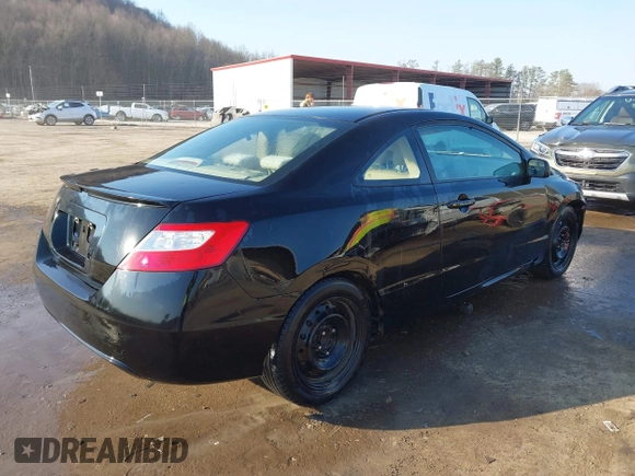 2006 Honda Civic Cpe LX with VIN 2HGFG12666H533716, listed as a IAAI auction lot 41786136 with 215,751 mi miles. Bid and sale history available at carsss.com. Image 4.