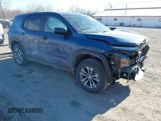 2025 Chevrolet Equinox AWD LT with VIN 3GNAXPEG7SL207044, listed as a IAAI auction lot 41440925 with 542 mi miles. Bid and sale history available at carsss.com. Image 1.