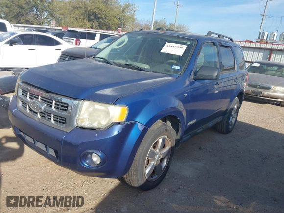 2008 Ford Escape XLT с VIN 1FMCU03148KE77063, выставлен на аукционе IAAI как лот 41815059 с пробегом 160 000 миль миль и . История ставок и продаж доступна на DreamBid. Изображение 2.