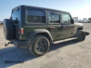 2021 Jeep Wrangler Unlimited Willys with VIN 1C4HJXDN9MW523180, listed as a Copart auction lot 52513505 with 106,130 mi miles and Salvage title. Bid and sale history available at DreamBid. Image 3.