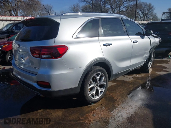 2019 Kia Sorento EX Sport V6 with VIN 5XYPH4A52KG603439, listed as a IAAI auction lot 41784097 with 49,481 mi miles. Bid and sale history available at carsss.com. Image 4.