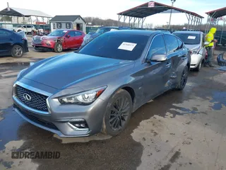 2019 Infiniti Q50 3.0t LUXE with VIN JN1EV7AR7KM559508, listed as a IAAI auction lot 41568575 with 21,921 mi miles. Bid and sale history available at carsss.com. Image 17.