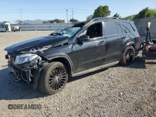 2017 Mercedes-Benz GLS 63 AMG с VIN 4JGDF7FE4HA774376, выставлен на аукционе Copart как лот 55956585 с пробегом Не указан миль и Списание • Salvage title. История ставок и продаж доступна на DreamBid. Изображение 1.