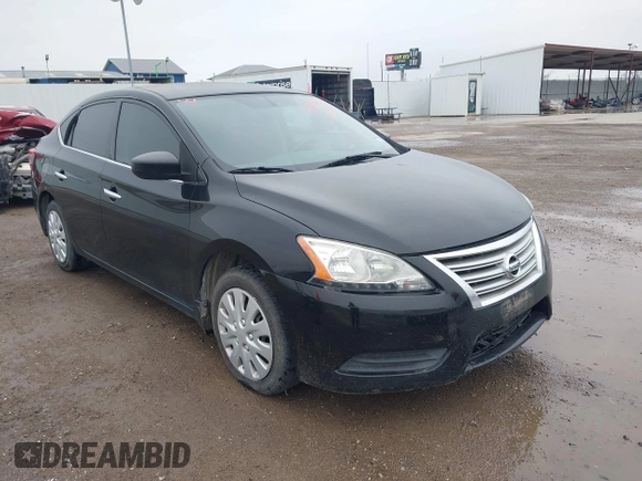 2014 Nissan Sentra S with VIN 1N4AB7AP8EN855757, listed as a IAAI auction lot 41715069 with 135,274 mi miles. Bid and sale history available at carsss.com. Image 1.