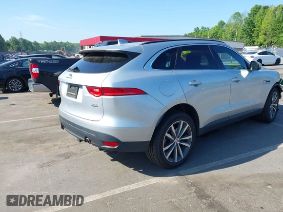 2018 Jaguar F-Pace 35t Prestige with VIN SADCK2EV7JA252495, listed as a IAAI auction lot 42182757 with 48,230 mi miles and . Bid and sale history available at DreamBid. Image 4.