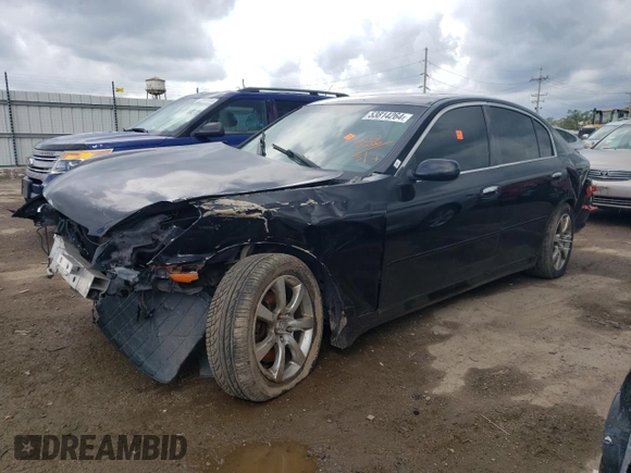 2006 Infiniti G35 with VIN JNKCV51F76M604918, listed as a Copart auction lot 53814264 with 132,414 mi miles and Salvage Title. Bid and sale history available at DreamBid. Image 1.