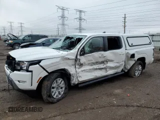 2023 Nissan Frontier SV with VIN 1N6ED1FK6PN641365, listed as a Copart auction lot 86565574 with 18,968 mi miles and Salvage Title. Bid and sale history available at carsss.com. Image 1.
