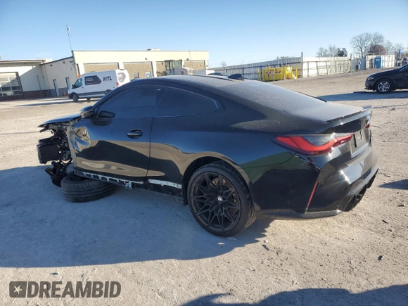2021 BMW M4 with VIN WBS53AZ01MCG42345, listed as a Copart auction lot 81994184 with 38,071 mi miles and Salvage Title. Bid and sale history available at carsss.com. Image 2.