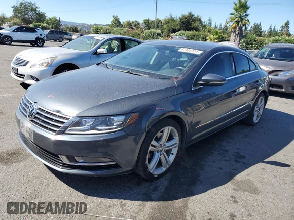2013 Volkswagen CC R-Line with VIN WVWBP7AN2DE501472, listed as a Copart auction lot 67165124 with 101,033 mi miles and Salvage Title. Bid and sale history available at DreamBid. Image 1.