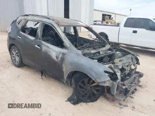 2014 Nissan Rogue SV with VIN 5N1AT2MT1EC870546, listed as a IAAI auction lot 41889002 with Not Provided miles. Bid and sale history available at carsss.com. Image 1.