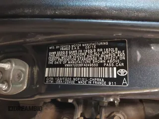 2015 Toyota Yaris L with VIN VNKKTUD36FA049550, listed as a IAAI auction lot 41671226 with 129,540 mi miles. Bid and sale history available at carsss.com. Image 9.