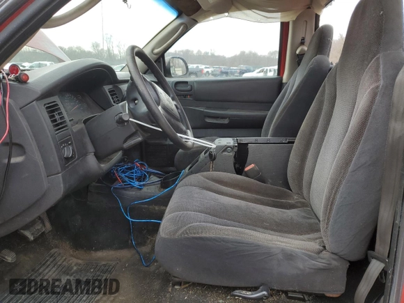 2002 Dodge Dakota with VIN 1B7FL16X92S669659, listed as a Copart auction lot 86835994 with 134,893 mi miles and Salvage Title. Bid and sale history available at carsss.com. Image 7.