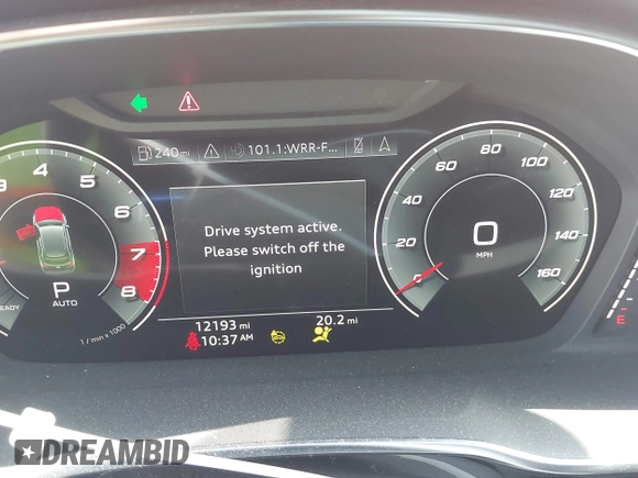 2024 Audi Q3 S line Premium Plus with VIN WA1EECF36R1092050, listed as a IAAI auction lot 42323941 with 12,193 mi miles and . Bid and sale history available at DreamBid. Image 7.