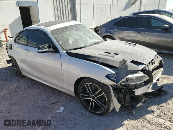 2018 BMW 2 Series M240i with VIN WBA2J5C51JVC07558, listed as a Copart auction lot 81903414 with 0 mi miles and Non Repairable. Bid and sale history available at carsss.com. Image 4.